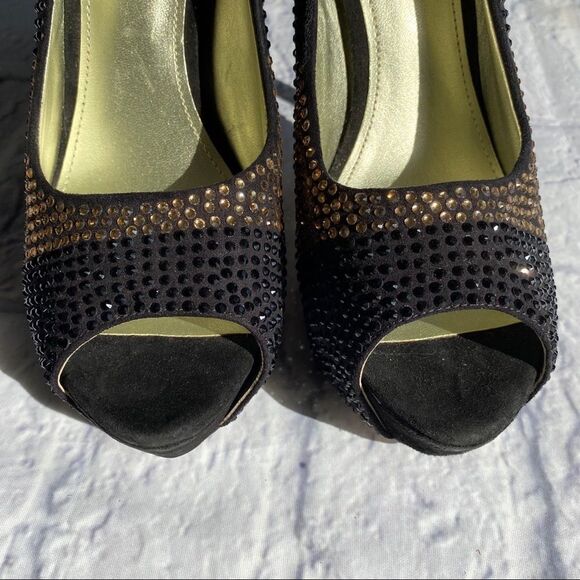 Enzo Angiolini Studded Jeweled Sparkly Pumps 8.5 - Picture 6 of 9